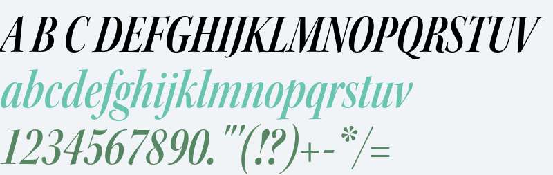 Kepler Std Semibold Condensed Italic Display