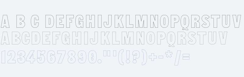 Borough Grotesk Pro Outline