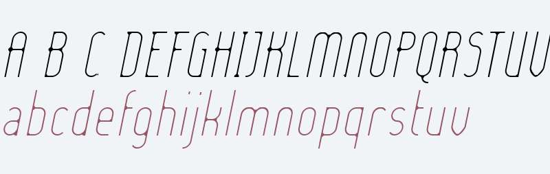 Lady Ice - Extra Light Italic V2