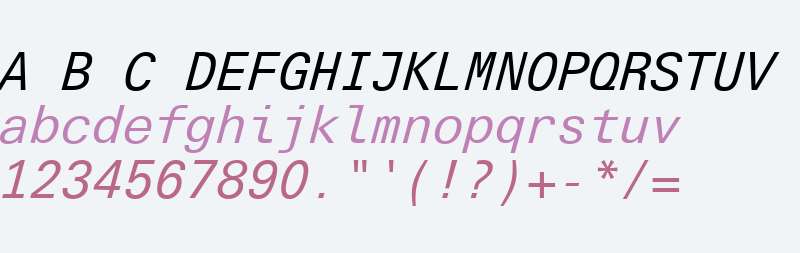 Univers Next Typewriter W04 It