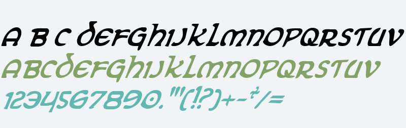 Erin Go Bragh Condensed Italic