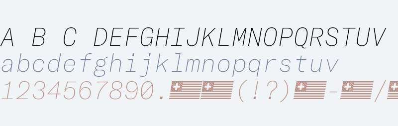 GT America Mono Ultra Light Italic