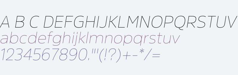 Amsi Pro AKS Normal Thin Italic