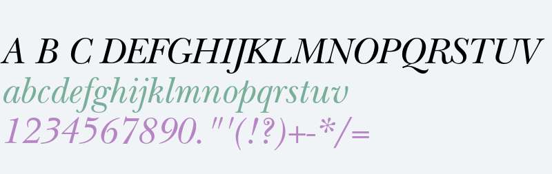 ITC New Baskerville Italic