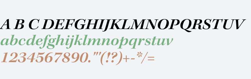 Kepler Std Semibold Extended Italic Subhead