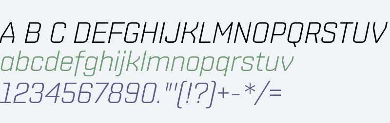 Shentox W01 Light Italic