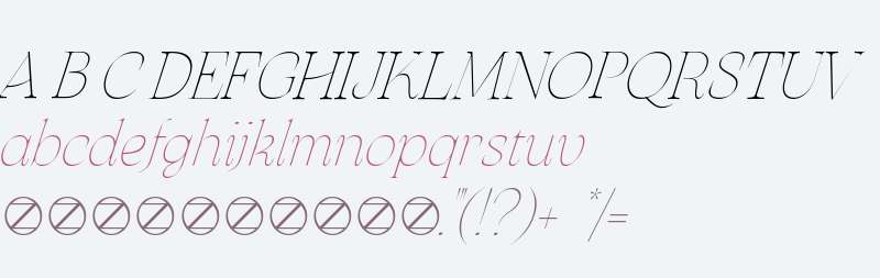 Arsenica Trial Thin Italic