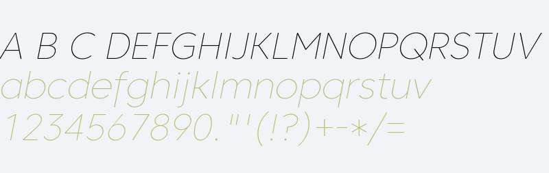 Core Sans C 15 Thin