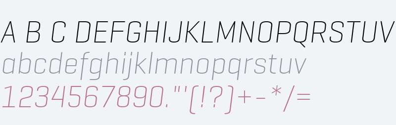 Geogrotesque UltraLight Italic