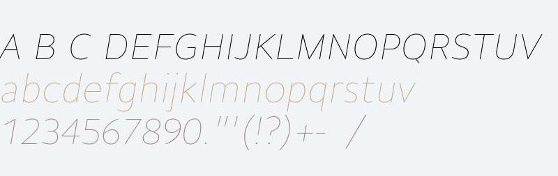 GemeliWeb Ultralight Italic