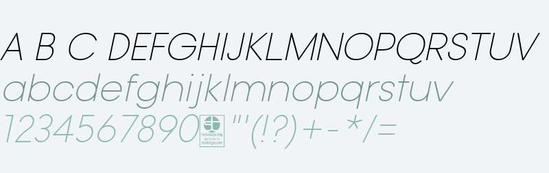 Typo Gotika Light Demo Italic