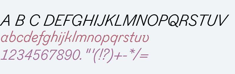 Figgins Sans W01 Italic
