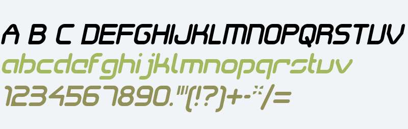 SkyWing W00 Medium Italic