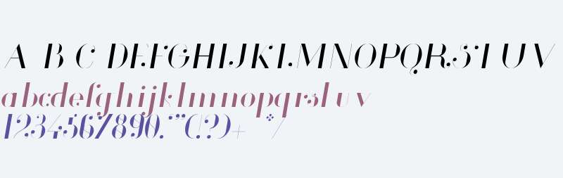 Glamor Light Italic