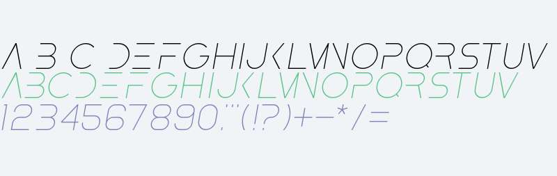 Incompleeta Light Italic