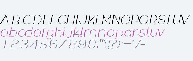 WABECO Thin Italic