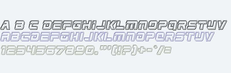 Edge Racer Engraved Italic