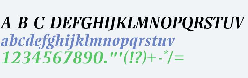 Ellington Bold Italic