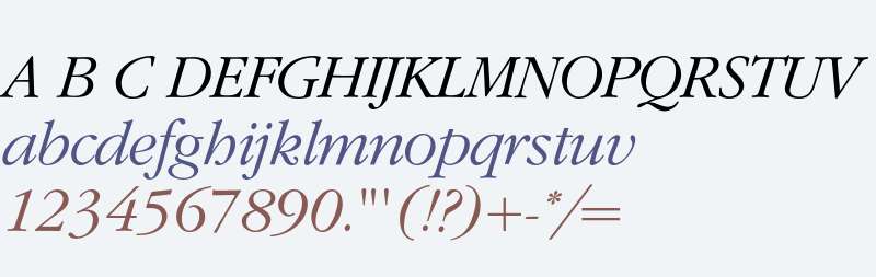 Garamond* Light Italic