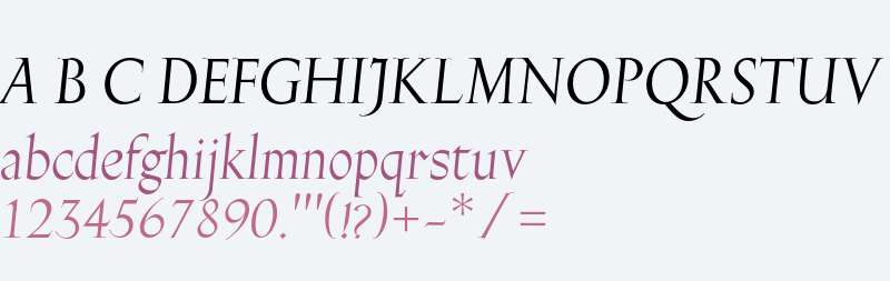Gill Facia MT Std Italic Display