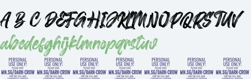 Dark Crow Italic PERSONAL USE