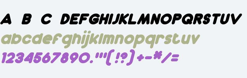 Dunkin Bold Italic