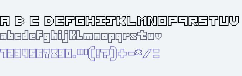 Thirteen Pixel Fonts Regular