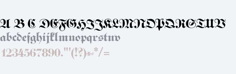 Kabinett Fraktur Bold