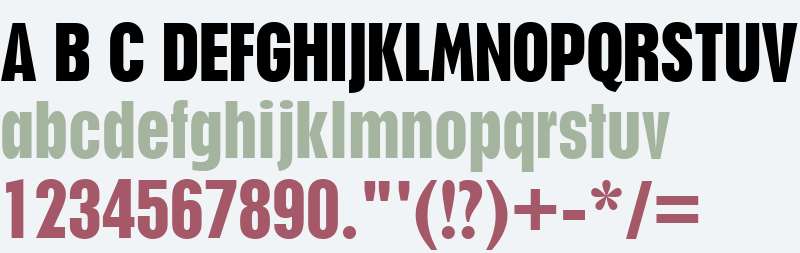 Placard W01 Bold Condensed
