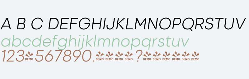 FSP DEMO - Izmir-LightItalic