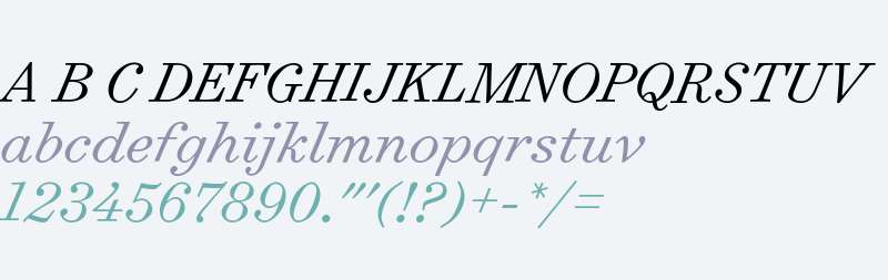 Surveyor Text Light Italic