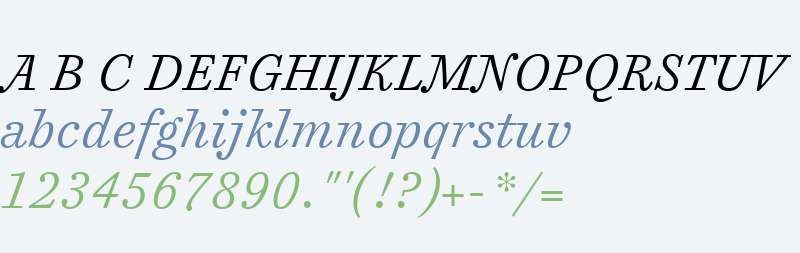 Cosmiqua W04 Light Italic