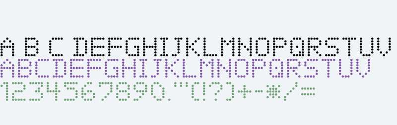 K.W ACRO V (Series 3) Dot Matrix Font (1994)