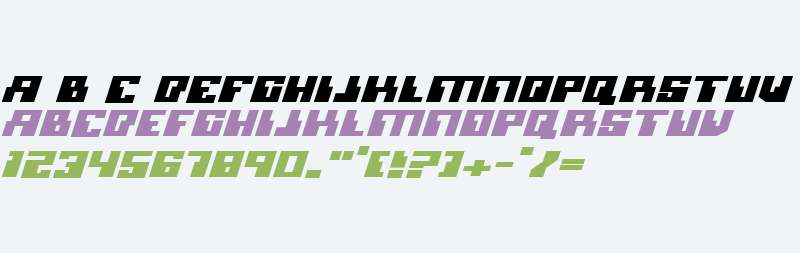 Micronian Expanded Italic