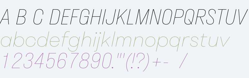 Stratos Web Thin Italic