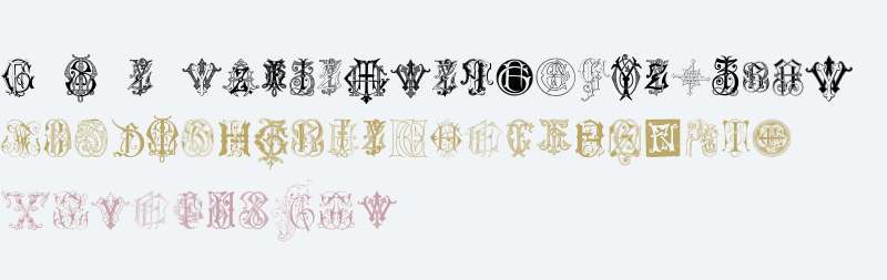 Intellecta Monograms Random Samples Seven