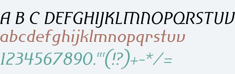 ElkhornLightItalic