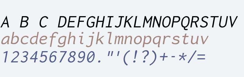 Inconsolata LGC Markup Italic