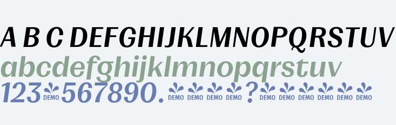 FSP DEMO - Mumford SemiBold Obl