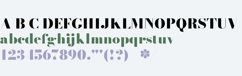 Bodoni* 48 Fatface