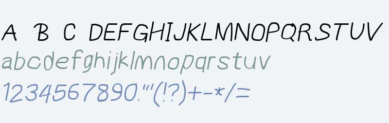 MewTooHand Bold Italic