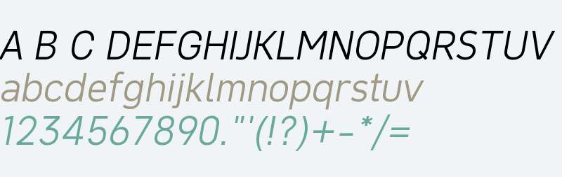 NeverMind Compact Light Italic