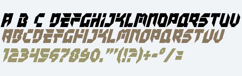 Tokyo Drifter Condensed Italic