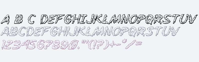 Flesh-Eating Comic 3D Italic