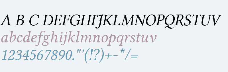 Linux Libertine Italic