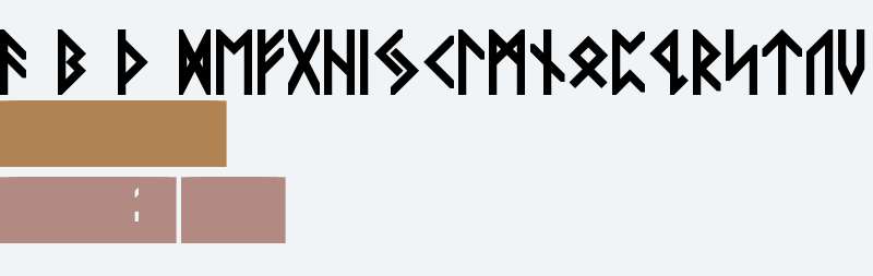 VIKING, ELDER Runes Bold Regular