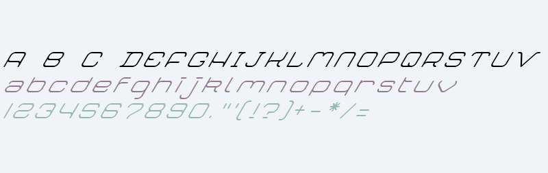 CREALAB W00 Light Italic