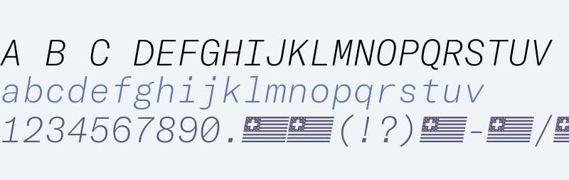 GT America Mono Thin Italic