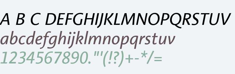 Aroma No 2 LT W01 Italic
