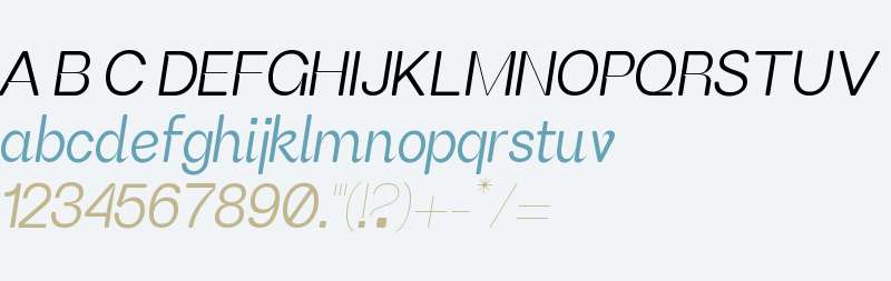 FH Giselle Test Light Italic